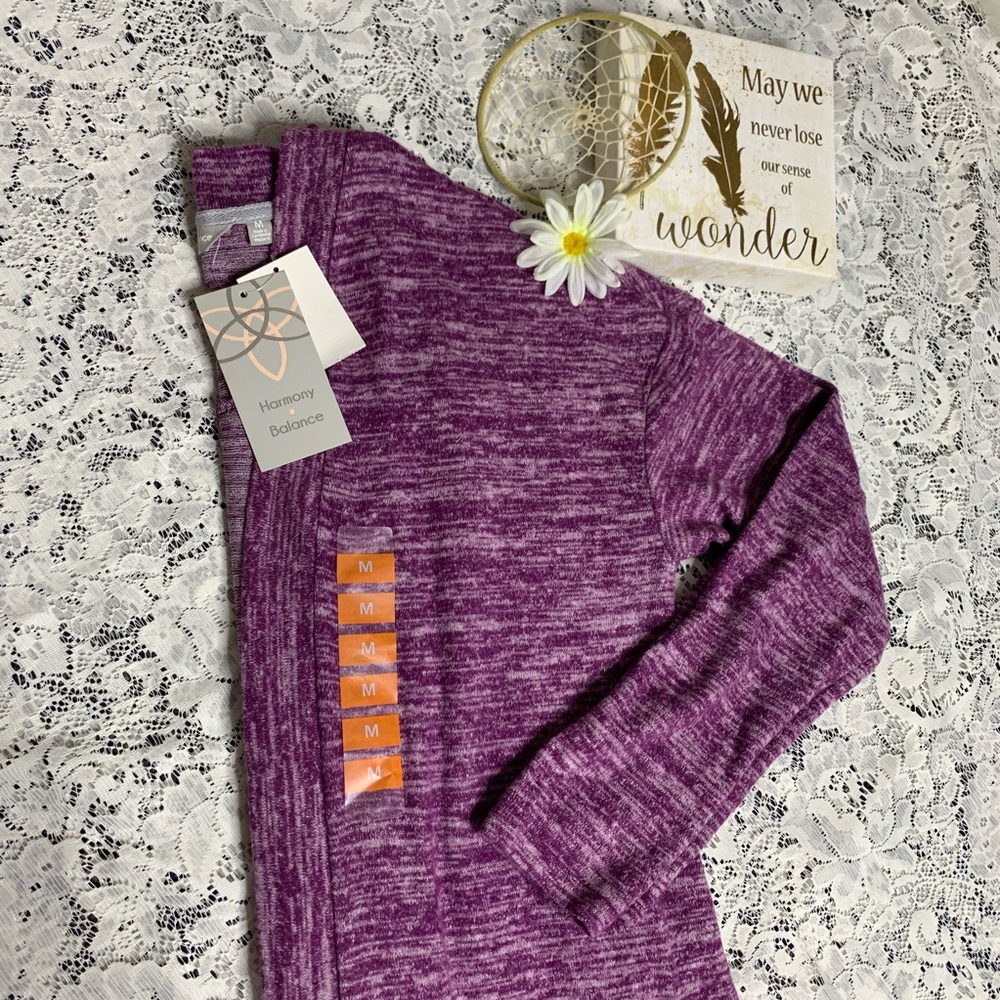 Harmony & Balance split back yoga cardigan